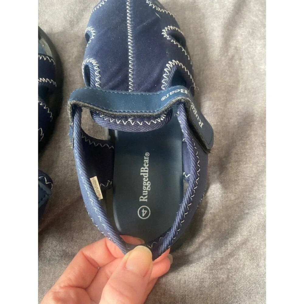 Rugged Bear Navy Velcro Water Sandals